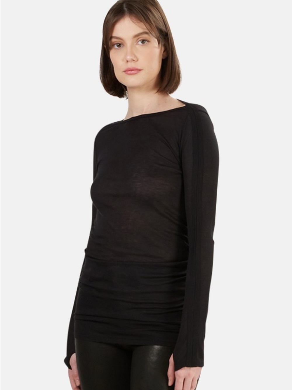 T.Alexander Wang Boat Neck Long Sleeve Tee